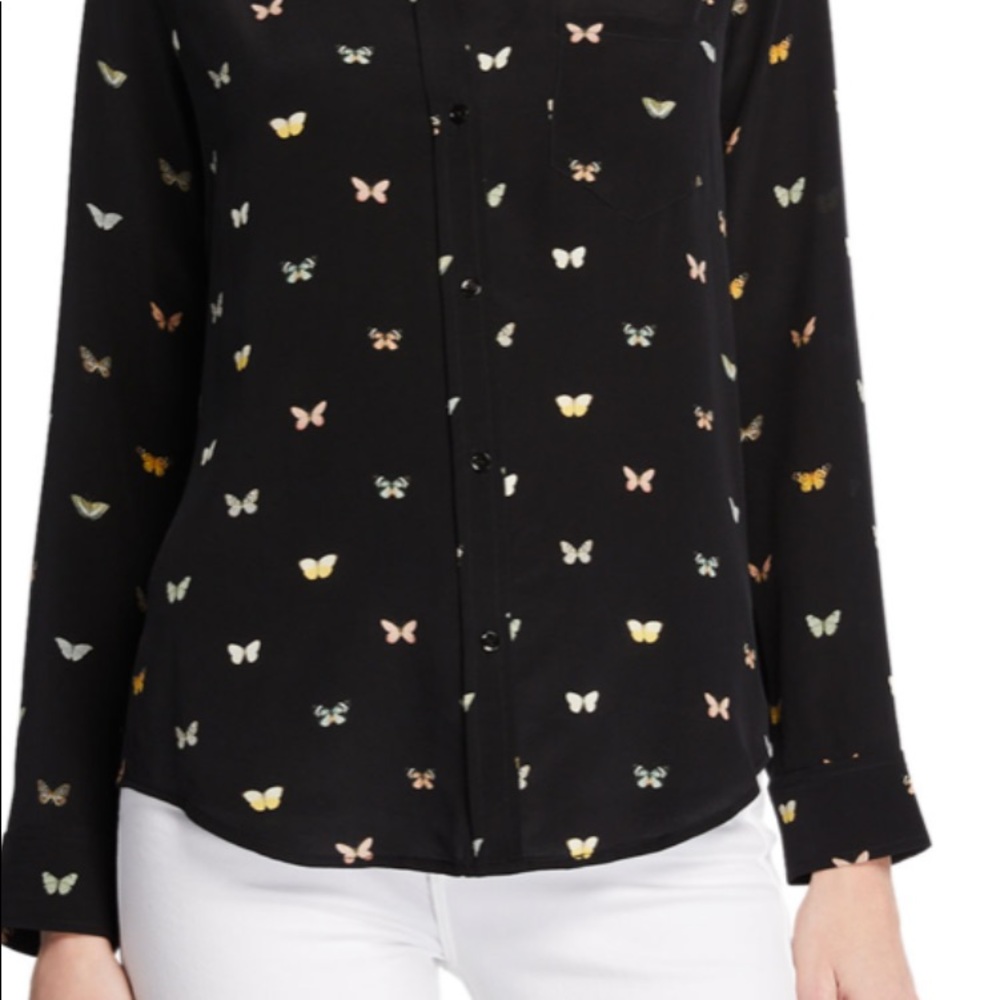 Rails button down slik butterfly top size x2 - Picture 2 of 10
